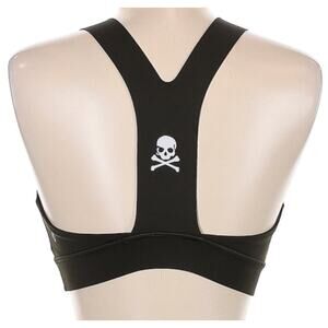 Lululemon Fast & Free Soul Cycle With Skull Sport Bra Size 6 Black